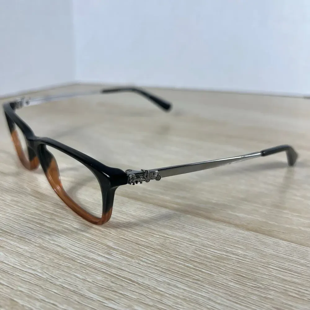 Coach HC6110 5475 Eyeglasses Black Amber Glitter Gradient 52-16-140